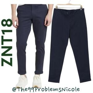 Men's Zanetti Navy Blue Chinos Size 38/34